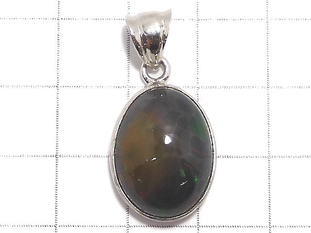 [Video][One of a kind] Black Opal AAA Pendant Silver925 NO.3