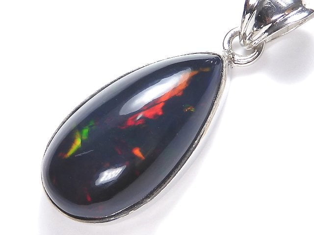 [Video][One of a kind] Black Opal AAA Pendant Silver925 NO.5