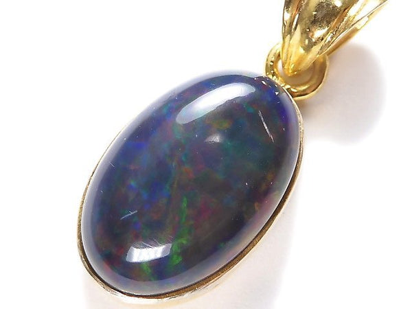 [Video][One of a kind] Black Opal AAA Pendant 18KGP NO.12