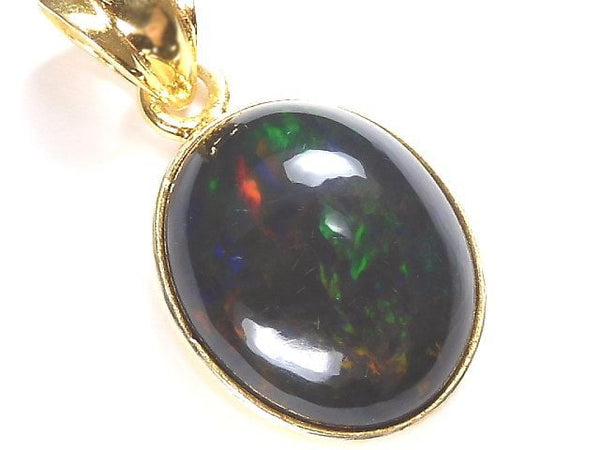 [Video][One of a kind] Black Opal AAA Pendant 18KGP NO.13