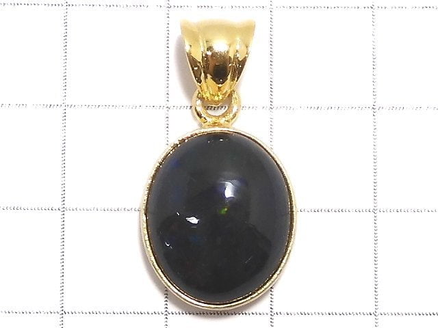 [Video][One of a kind] Black Opal AAA Pendant 18KGP NO.13