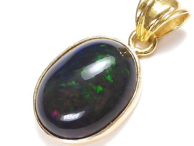 [Video][One of a kind] Black Opal AAA Pendant 18KGP NO.14