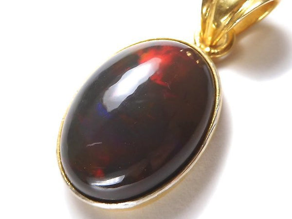 [Video][One of a kind] Black Opal AAA Pendant 18KGP NO.18