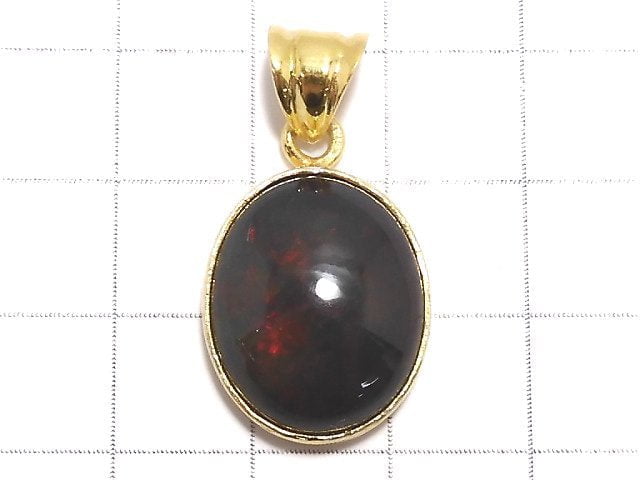 [Video][One of a kind] Black Opal AAA Pendant 18KGP NO.19