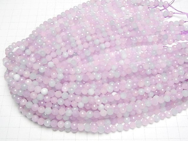 [Video]High Quality! Mixed Stone AA++ 128Faceted Round 6mm 1strand beads (aprx.15inch/37cm)