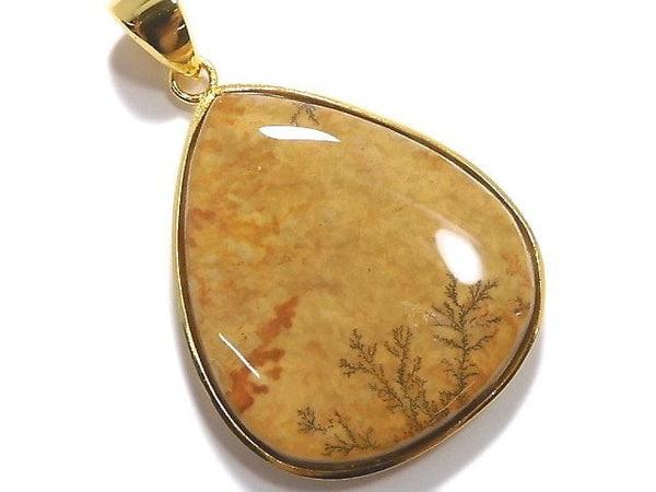 [Video][One of a kind] Dendrite Jasper Pendant 18KGP NO.43