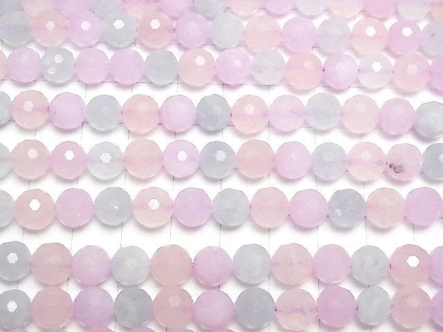 [Video] High Quality! Mixed Stone AA++ 128Faceted Round 8mm half or 1strand beads (aprx.15inch/36cm)