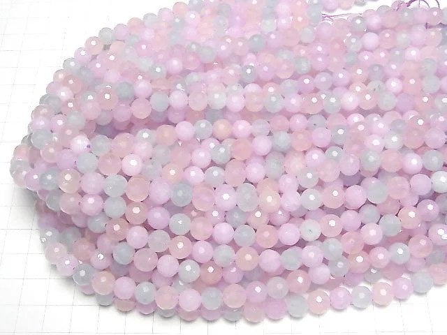 [Video] High Quality! Mixed Stone AA++ 128Faceted Round 8mm half or 1strand beads (aprx.15inch/36cm)