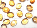 [Video]High Quality Brandy Citrine AAA Oval Cabochon 8x6mm 3pcs