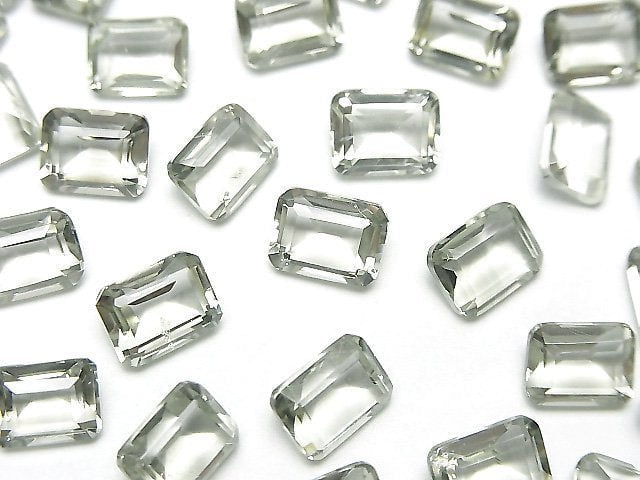 [Video]High Quality Green Amethyst AAA Loose stone Rectangle Faceted 8x6mm 3pcs