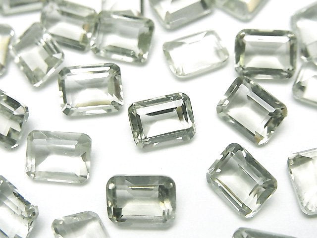 [Video]High Quality Green Amethyst AAA Loose stone Rectangle Faceted 9x7mm 3pcs