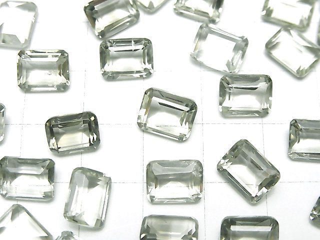 [Video]High Quality Green Amethyst AAA Loose stone Rectangle Faceted 9x7mm 3pcs