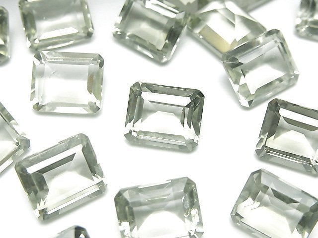 [Video]High Quality Green Amethyst AAA Loose stone Rectangle Faceted 12x10mm 1pc