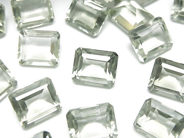 [Video]High Quality Green Amethyst AAA Loose stone Rectangle Faceted 12x10mm 1pc