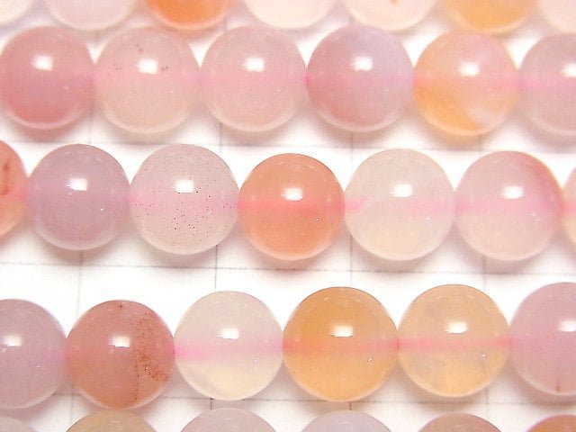 [Video] Pink color Botswana Agate Round 8.5mm 1strand beads (aprx.15inch/36cm)