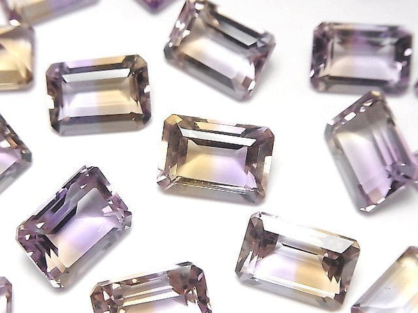 [Video]High Quality Ametrine AAA Loose stone Rectangle Faceted 14x10mm 1pc