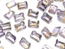 [Video]High Quality Ametrine AAA Loose stone Rectangle Faceted 14x10mm 1pc