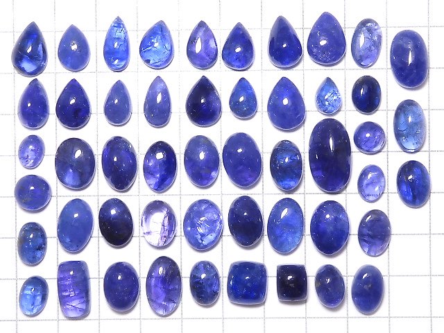 [Video][One of a kind] High Quality Tanzanite AAA- Loose stone 50pcs set NO.101