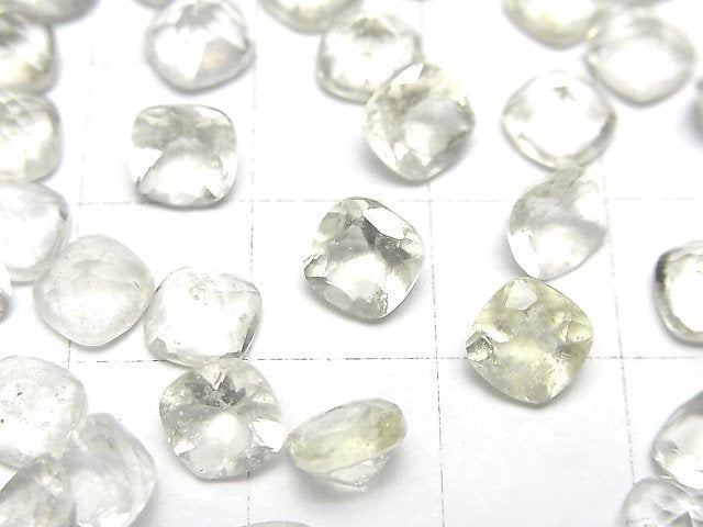 [Video]High Quality Libyan Desert Glass AAA Loose stone Square Faceted 6x6mm 1pc