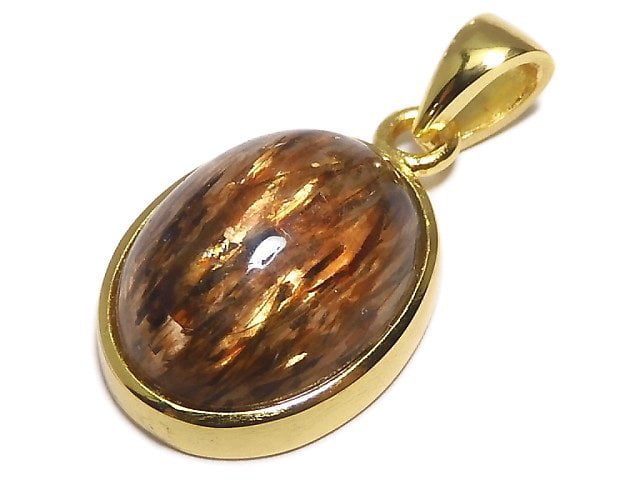 [Video][One of a kind] Copper Rutilated Quartz AAA Pendant 18KGP NO.135