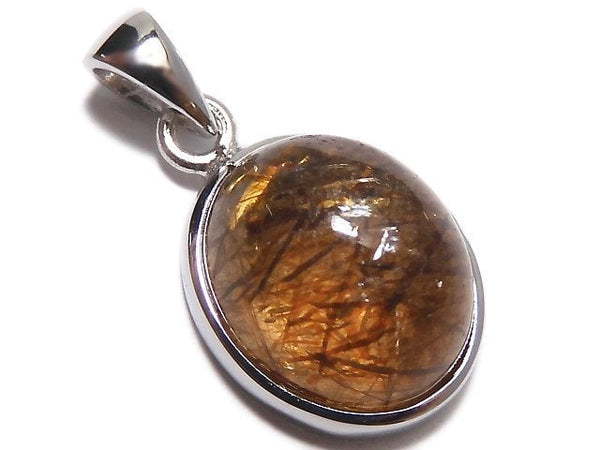 [Video][One of a kind] Copper Rutilated Quartz AAA Pendant Silver925 NO.140