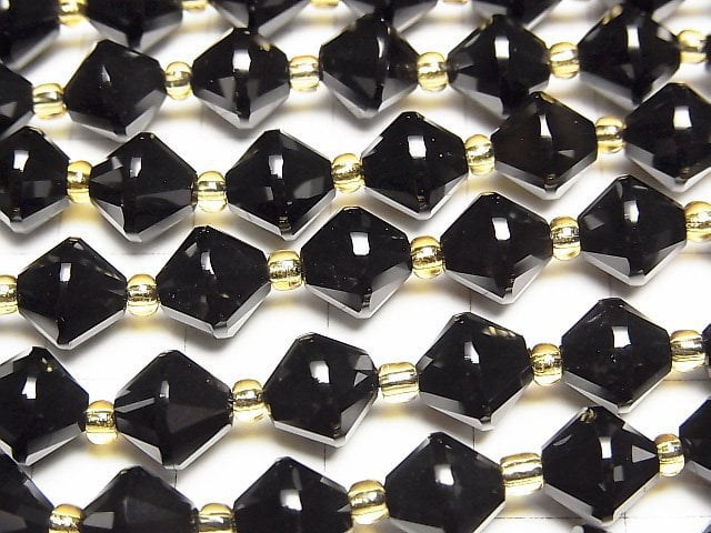 [Video]High Quality! Onyx AAA abacus cut 8x8x8mm 1strand beads (aprx.14inch/34cm)