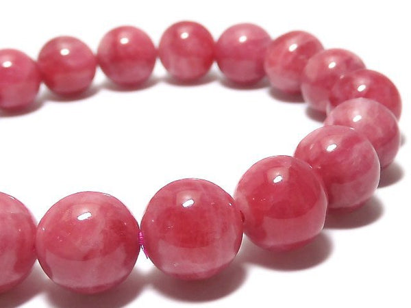 [Video][One of a kind] Brazilian Imperial Rhodonite AAA Round 10mm Bracelet NO.16