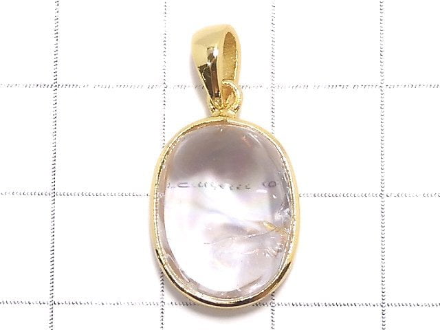 [Video][One of a kind] Iris Quartz AAA- Pendant 18KGP NO.38