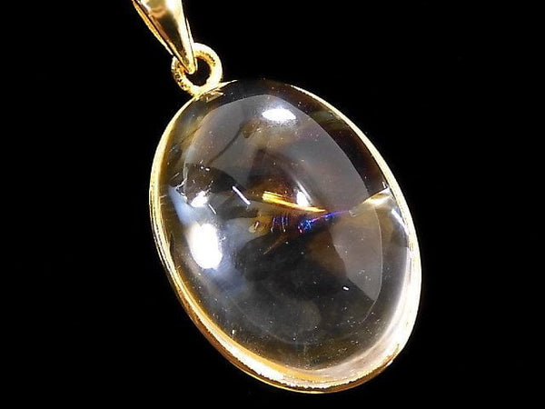 [Video][One of a kind] Iris Quartz AAA- Pendant 18KGP NO.40