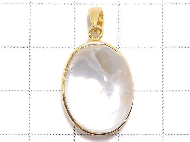 [Video][One of a kind] Iris Quartz AAA- Pendant 18KGP NO.41