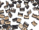 [Video]High Quality Smoky Quartz AAA Loose stone Rectangle Faceted 10x8mm 2pcs