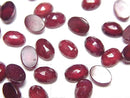 [Video]High Quality Ruby AAA- Oval Rose Cut 7x5mm 2pcs