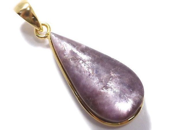 [Video][One of a kind] Lepidolite AAA Pendant 18KGP NO.47