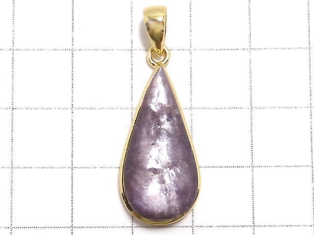 [Video][One of a kind] Lepidolite AAA Pendant 18KGP NO.47