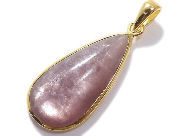 [Video][One of a kind] Lepidolite AAA Pendant 18KGP NO.48