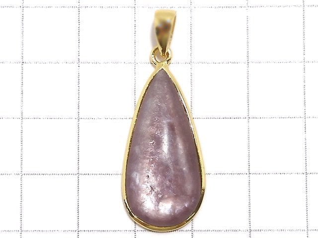 [Video][One of a kind] Lepidolite AAA Pendant 18KGP NO.48