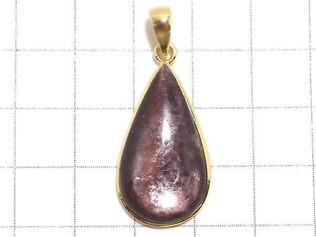 [Video][One of a kind] Lepidolite AAA Pendant 18KGP NO.49