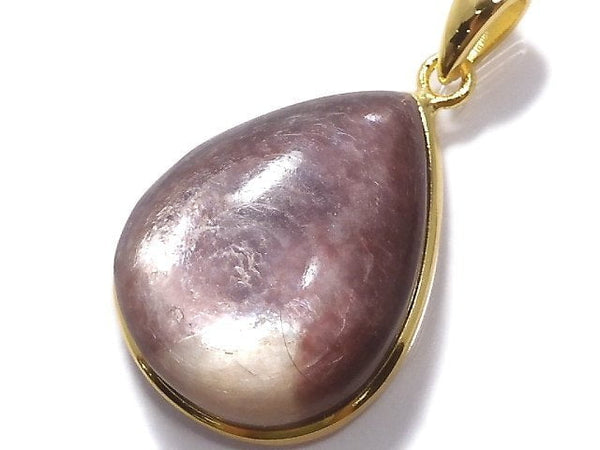 [Video][One of a kind] Lepidolite AAA Pendant 18KGP NO.53