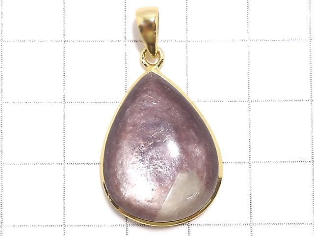 [Video][One of a kind] Lepidolite AAA Pendant 18KGP NO.53
