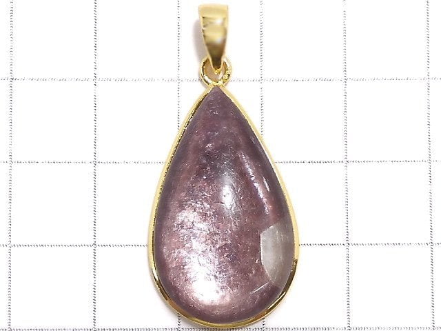 [Video][One of a kind] Lepidolite AAA Pendant 18KGP NO.56