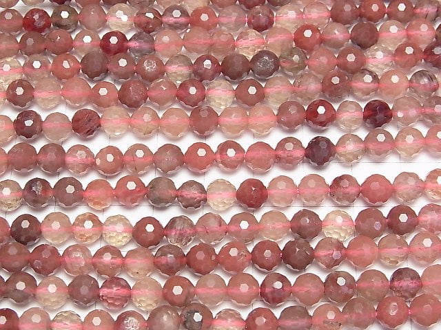 [Video]High Quality! Andesine AA++ 128Faceted Round 6mm half or 1strand beads (aprx.15inch/36cm)