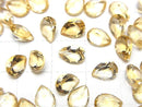[Video]High Quality Citrine AAA Loose stone Pear shape Faceted 8x6mm 5pcs