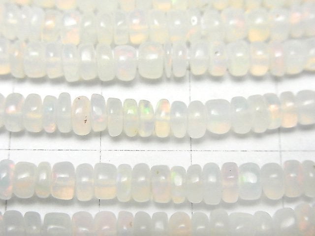 [Video] Ethiopian Opal AA++ Roundel half or 1strand beads (aprx.15inch/38cm)