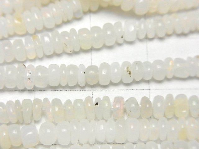 [Video] Ethiopian Opal AA+ Rondelle half or 1strand beads (aprx.15inch/38cm)
