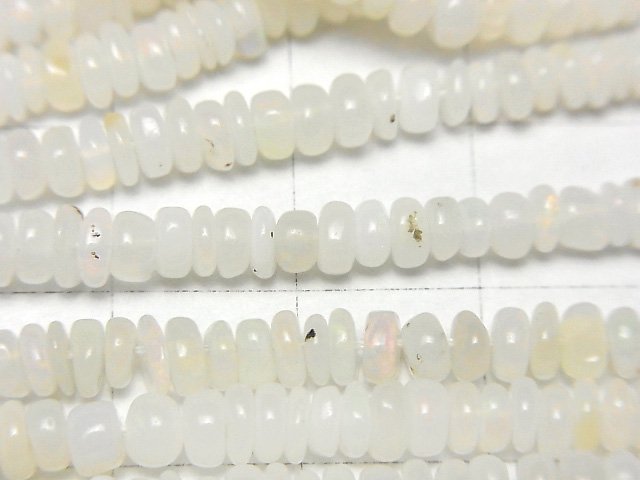 [Video] Ethiopian Opal AA+ Roundel half or 1strand beads (aprx.15inch/38cm)