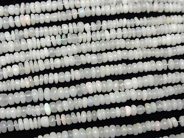 [Video] Ethiopian Opal AA+ Rondelle half or 1strand beads (aprx.15inch/38cm)