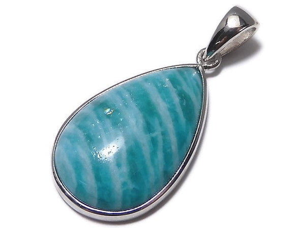 [Video][One of a kind] Amazonite AAA- Pendant Silver925 NO.201