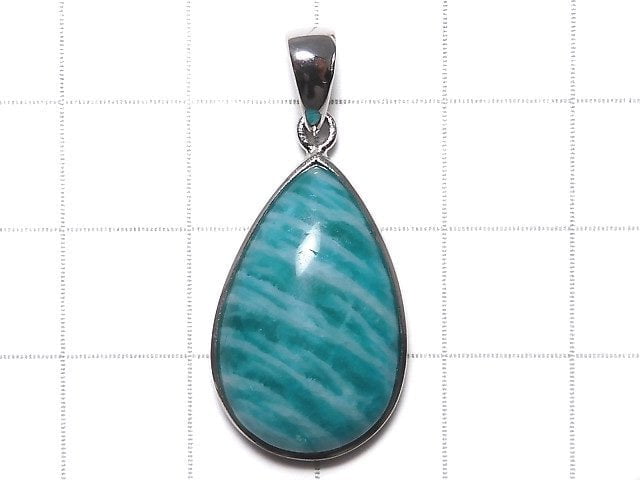 [Video][One of a kind] Amazonite AAA- Pendant Silver925 NO.201