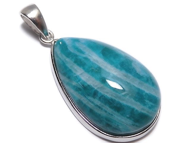 [Video][One of a kind] Amazonite AAA- Pendant Silver925 NO.206