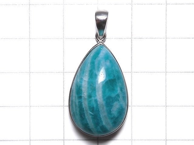 [Video][One of a kind] Amazonite AAA- Pendant Silver925 NO.206